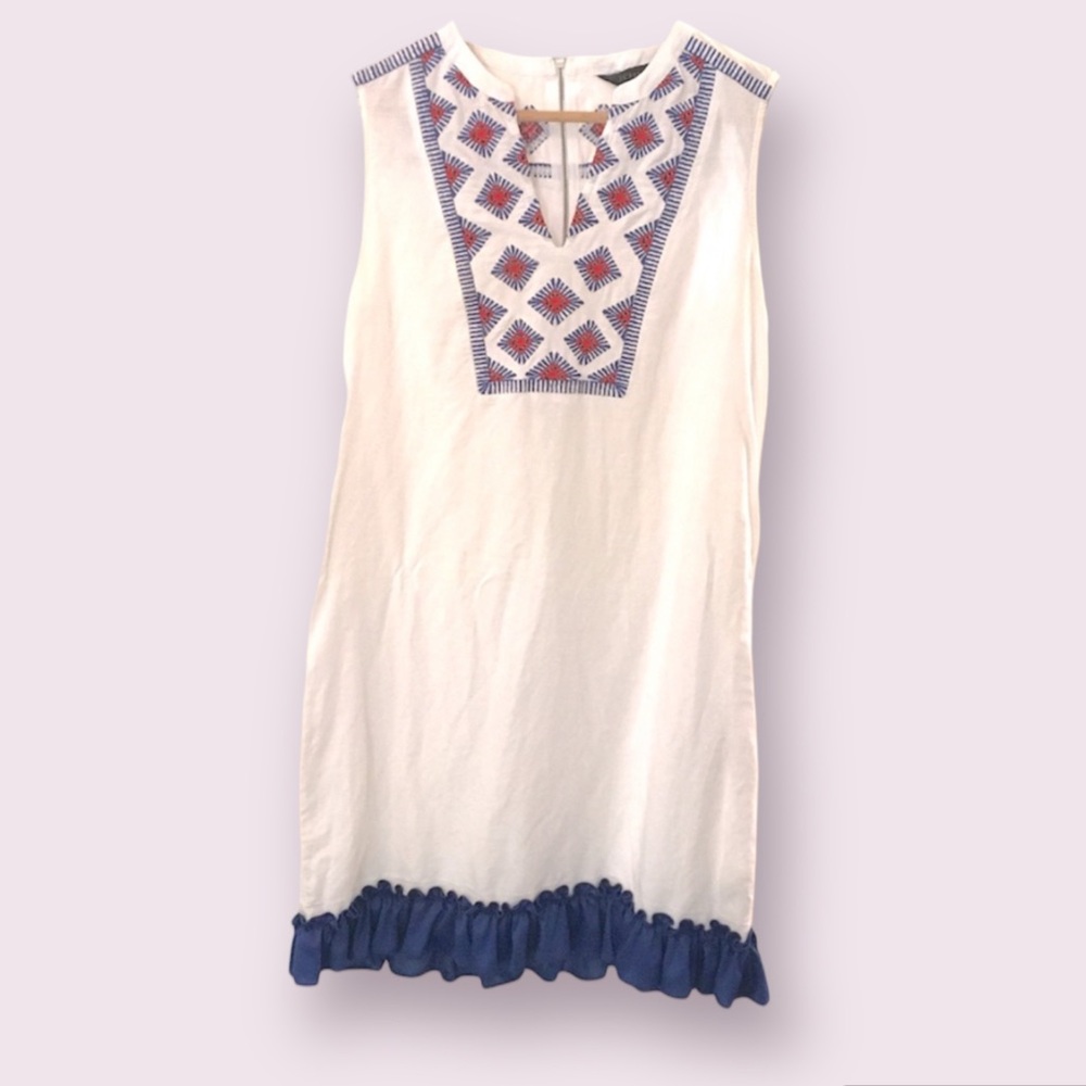 Linen mini dress